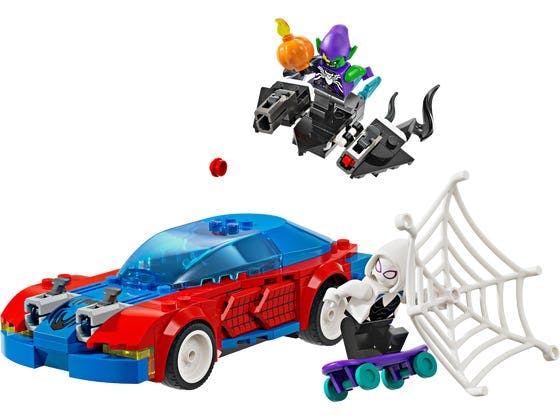 Spider-Mans racerbil og Venom Green Goblin - 76279 - LEGO