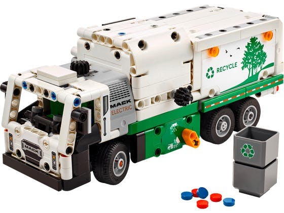 Mack LR Electric-skraldevogn - 42167 - LEGO