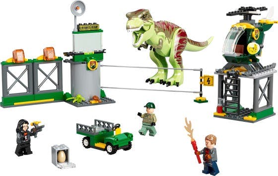 T. rex på dinosaurflugt - 76944 - LEGO