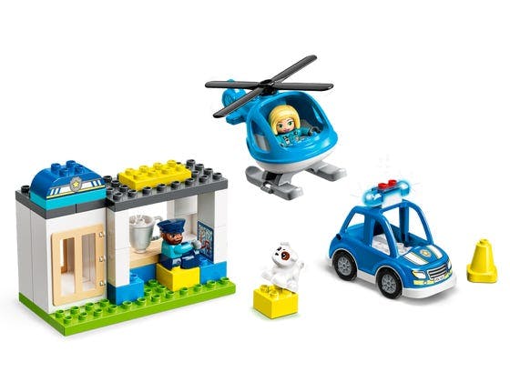 Politistation og helikopter - 10959 - LEGO