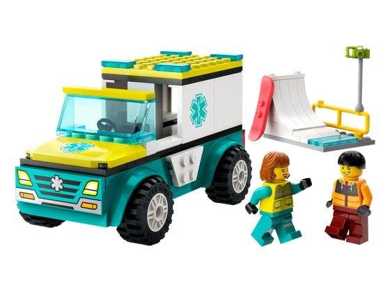 Ambulance og snowboarder - 60403 - LEGO