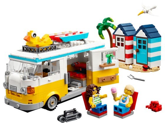 Autocamper på stranden - 31138 - LEGO