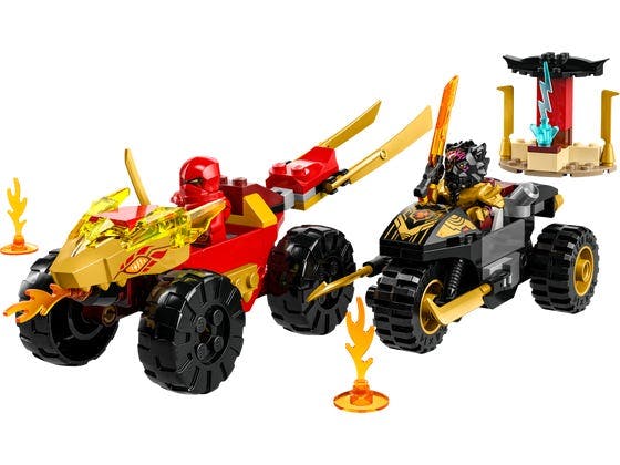 Kai og Ras' bil- og motorcykelkamp - 71789 - LEGO