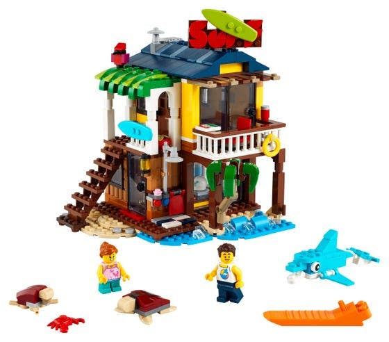 Surfer-strandhus - 31118 - LEGO