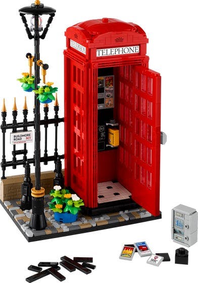 Rød London-telefonboks - 21347 - LEGO