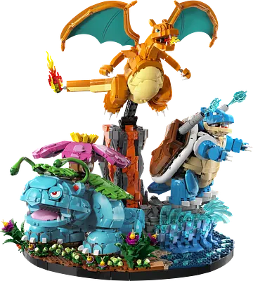 Venusaur, Charizard og Blastoise