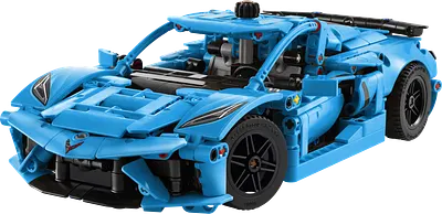 Blå Chevrolet Corvette Stingray