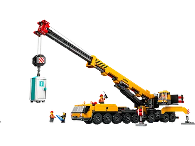 Gul mobil byggekran