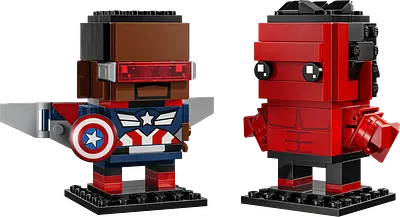 Captain America og Red Hulk-figurer