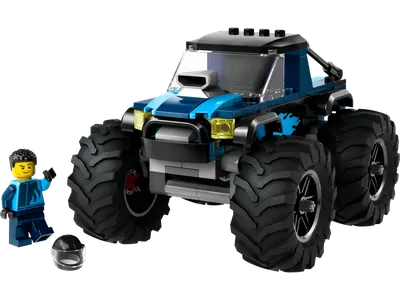 Blå monstertruck