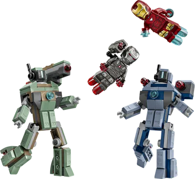 Iron Man og War Machine mod Hammer-droner