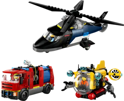 Remix - helikopter, brandbil og ubåd