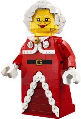 Opskaleret minifigur af julemandens kone
