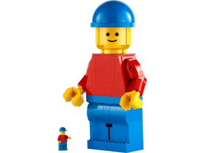 Opskaleret LEGO minifigur