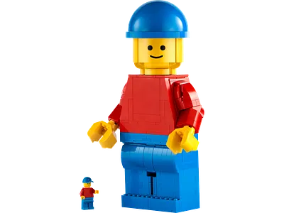 Opskaleret LEGO minifigur