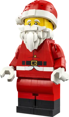 Opskaleret minifigur af julemanden