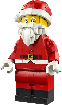 Opskaleret minifigur af julemanden