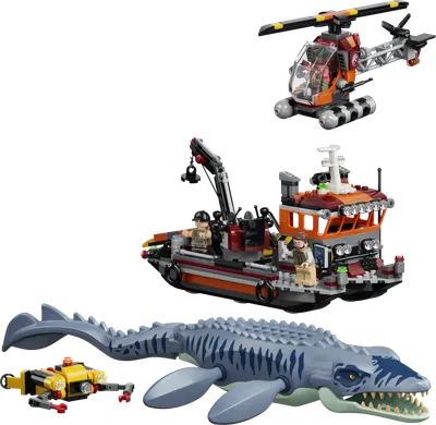Mosasaurus-dinosaurens bådangreb