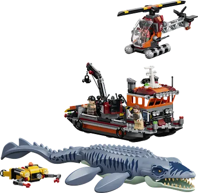 Mosasaurus-dinosaurens bådangreb