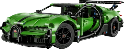 Grøn Bugatti Chiron Pur Sport-hyperbil