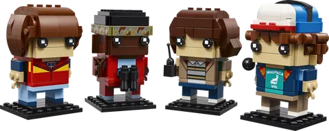 Figurer af Mike, Dustin, Lucas og Will