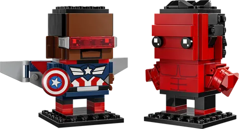 Captain America og Red Hulk-figurer