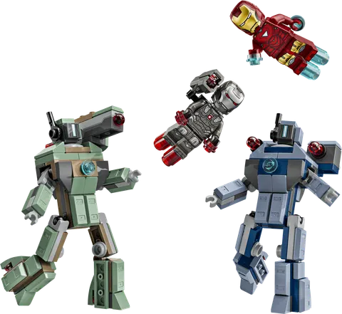Iron Man og War Machine mod Hammer-droner