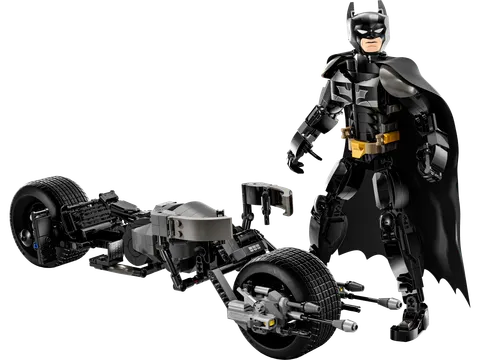 Byg selv-figur af Batman og Batpod-motorcyklen