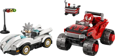 Silvers bil mod Knuckles' monstertruck