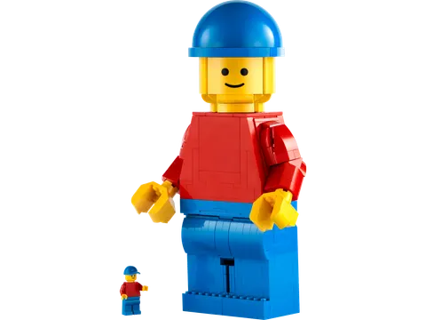 Opskaleret LEGO minifigur