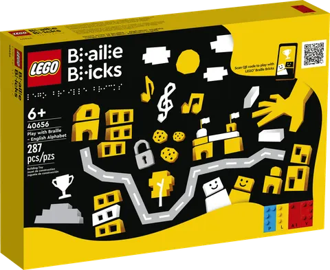 Leg med braille - engelsk alfabet