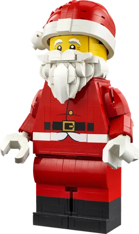 Opskaleret minifigur af julemanden