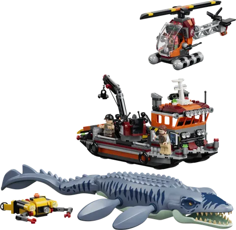 Mosasaurus-dinosaurens bådangreb