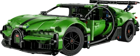 Grøn Bugatti Chiron Pur Sport-hyperbil