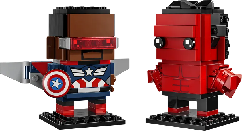 Captain America og Red Hulk-figurer