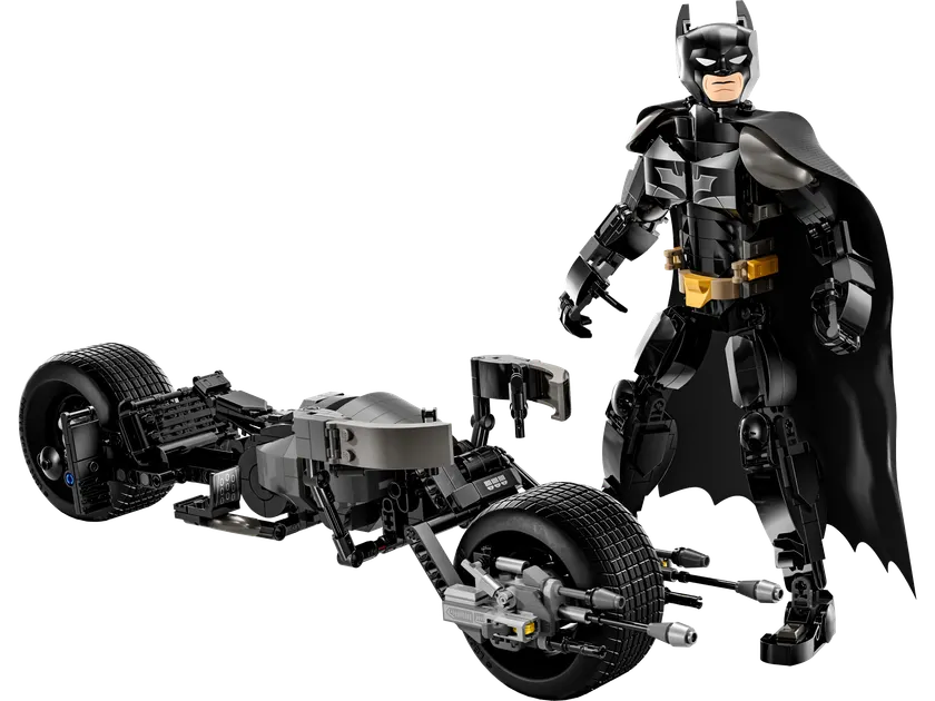 Byg selv-figur af Batman og Batpod-motorcyklen
