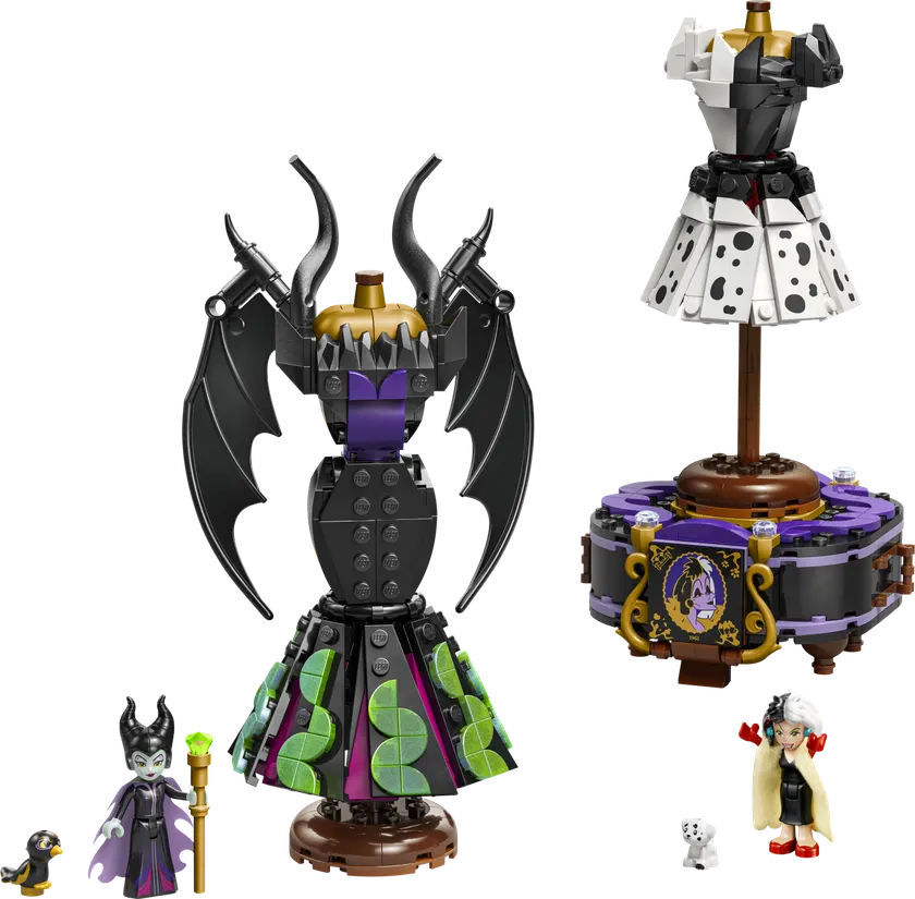 Maleficents og Cruella De Vils kjoler