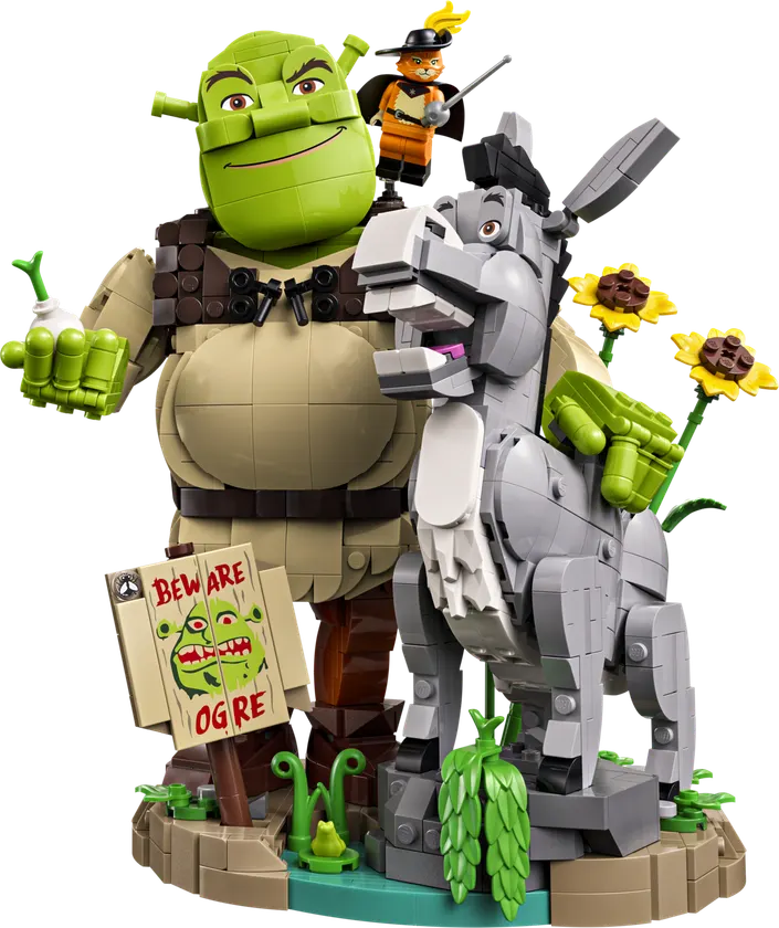 Shrek, Æsel og Den bestøvlede kat