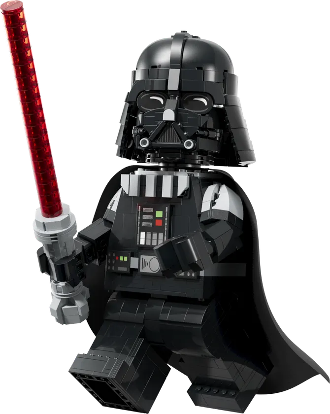 Opskaleret minifigur af Darth Vader