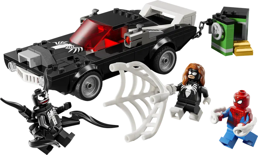 Spider-Man mod Venom-muskelbil