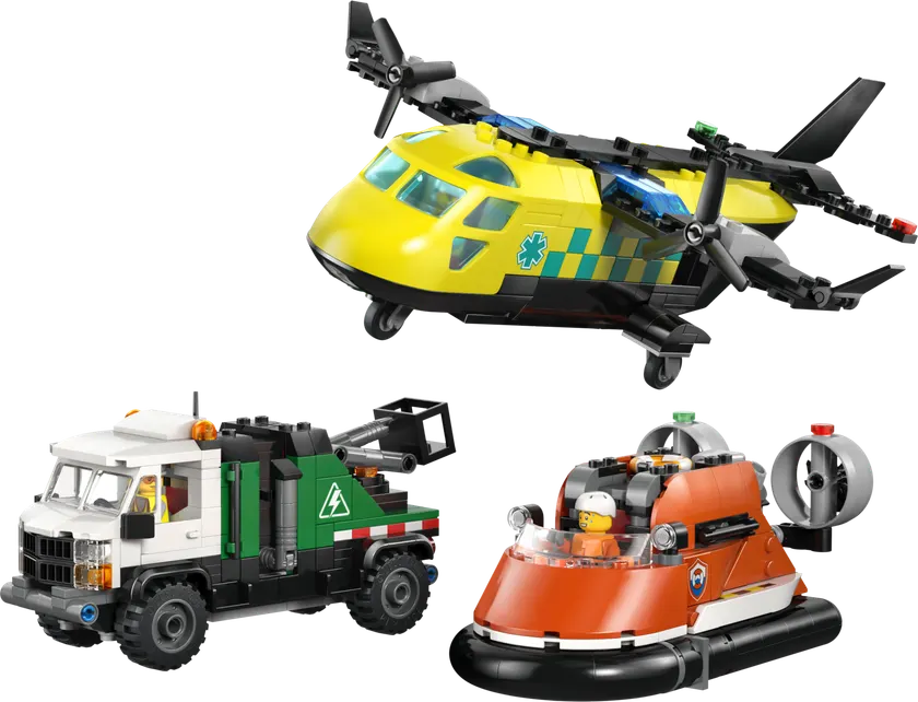 Remix - Fly, servicevogn og luftpudebåd