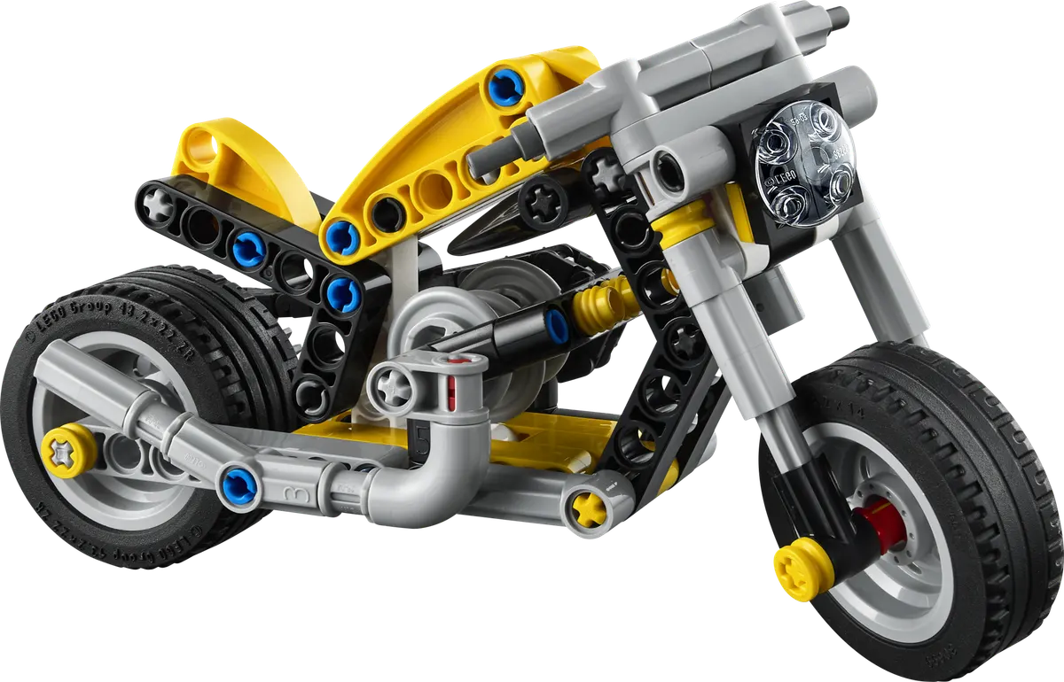 Gul motorcykel