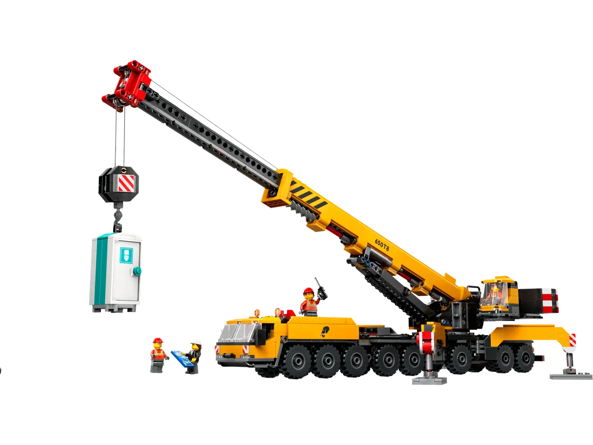 Gul mobil byggekran