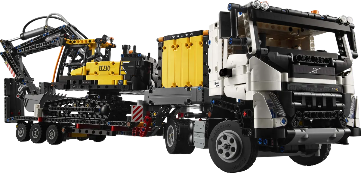 Volvo FMX-lastbil og EC230 elektrisk gravemaskine