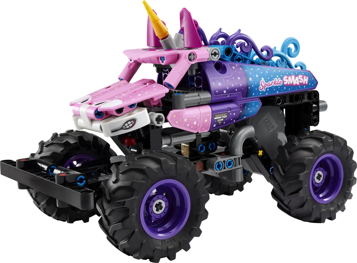 Monster Jam Sparkle Smash pull-back
