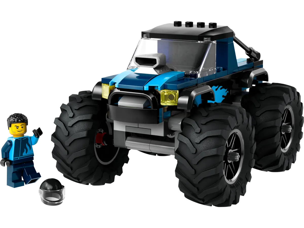 Blå monstertruck