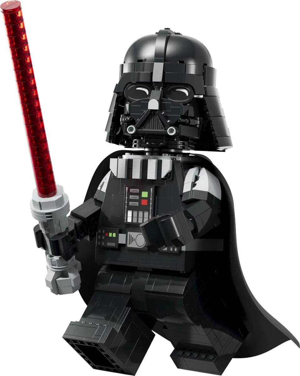 Opskaleret minifigur af Darth Vader