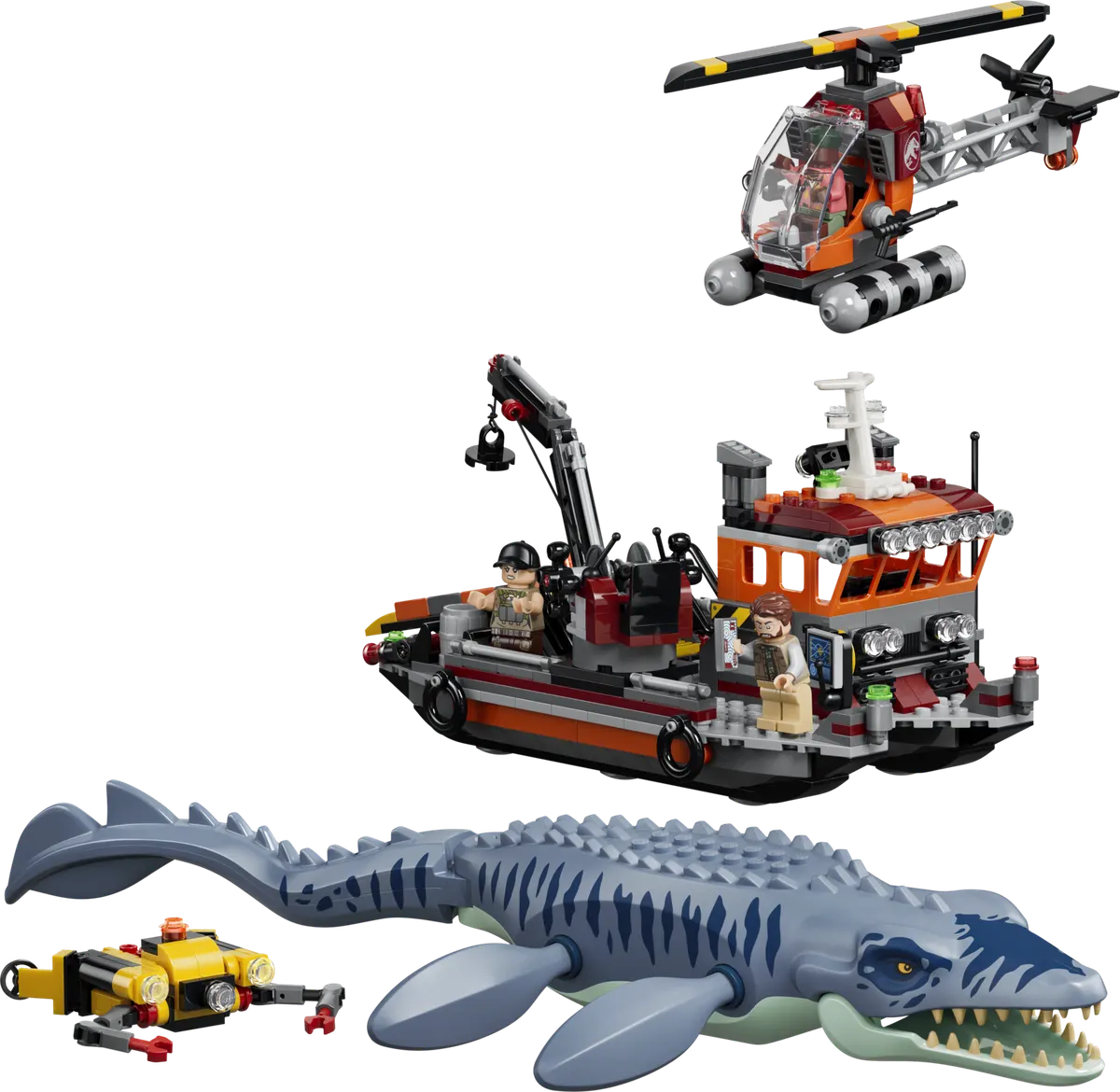 Mosasaurus-dinosaurens bådangreb